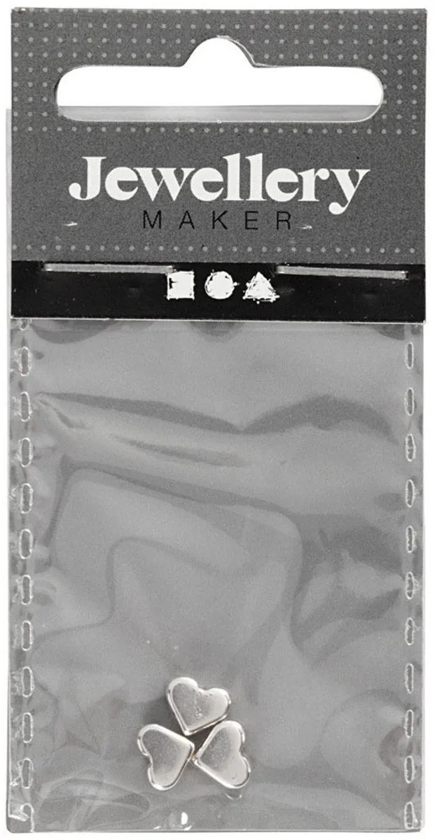 Creativ Company Space Kralen Verzilverd 5,5x7mm - 3 Stuks