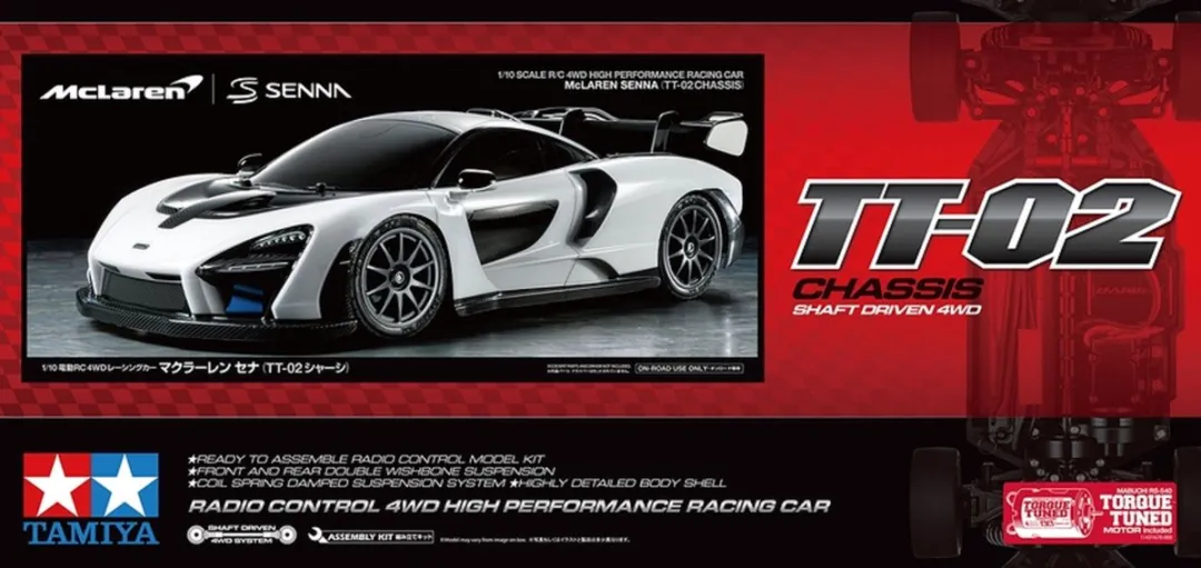 Tamiya RC McLaren Senna TT-02 Modelbouwpakket 1:10 - Multi