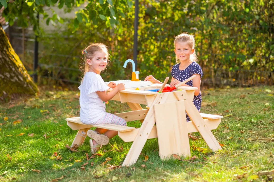 TP Toys Houten Speeltafel & Moddertafel Neushoorn TP274U - Naturel - afbeelding 6 van 6