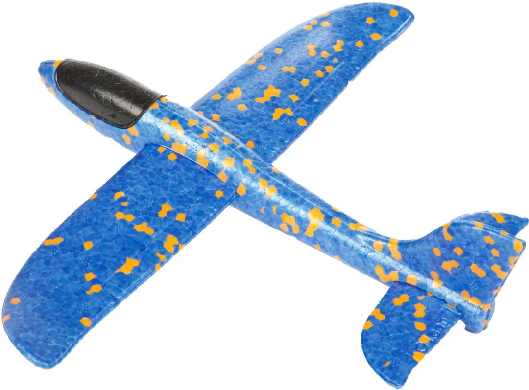 Toi-Toys Foam Vliegtuig 23cm - Multi kleuren