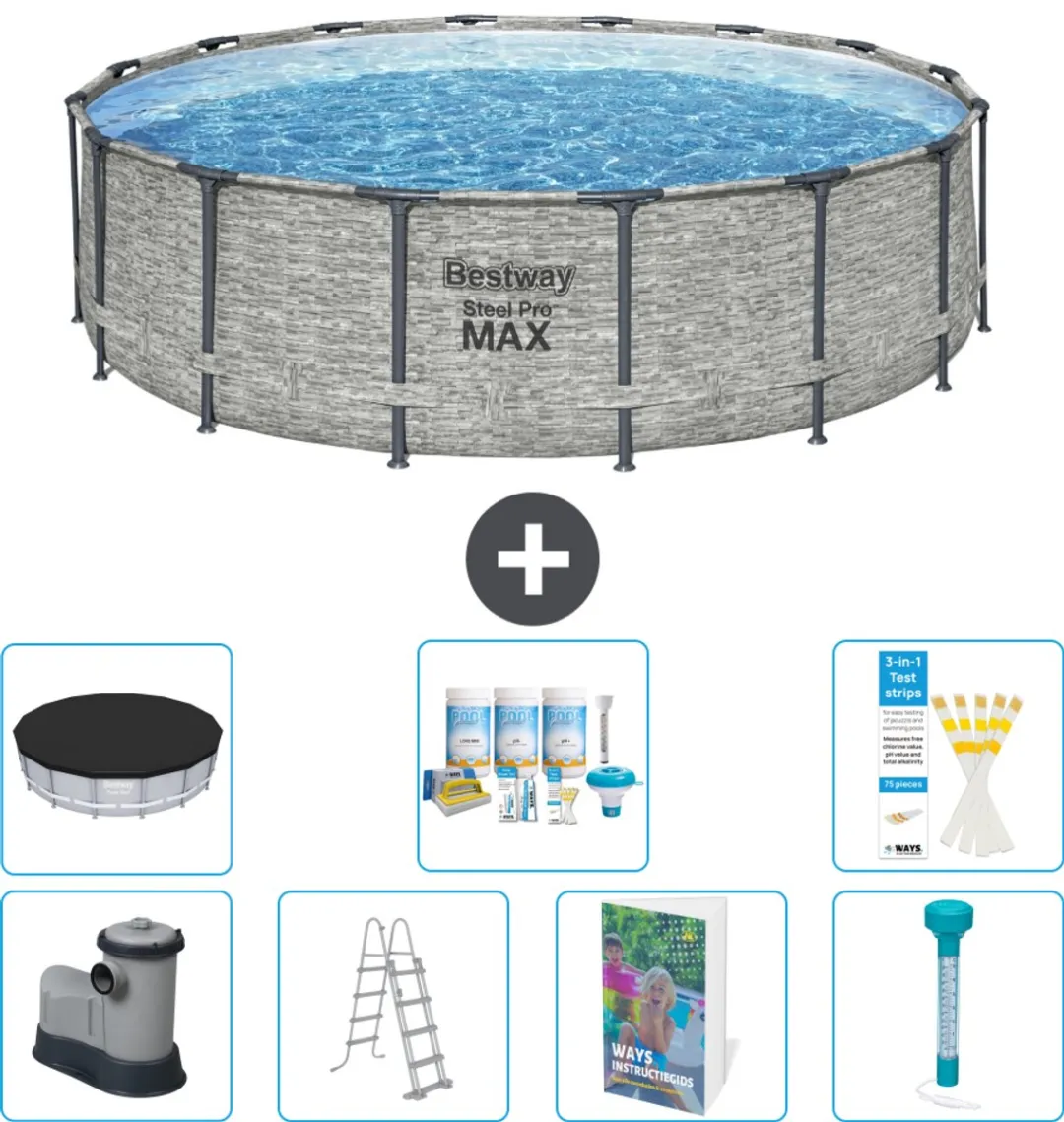 Bestway Steel Pro MAX Zwembad 488x122cm
