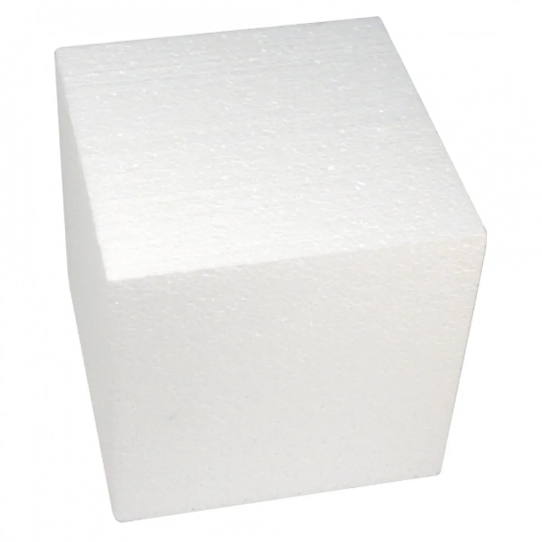 Rayher Piepschuim Kubussen 20cm - 8 Stuks Wit