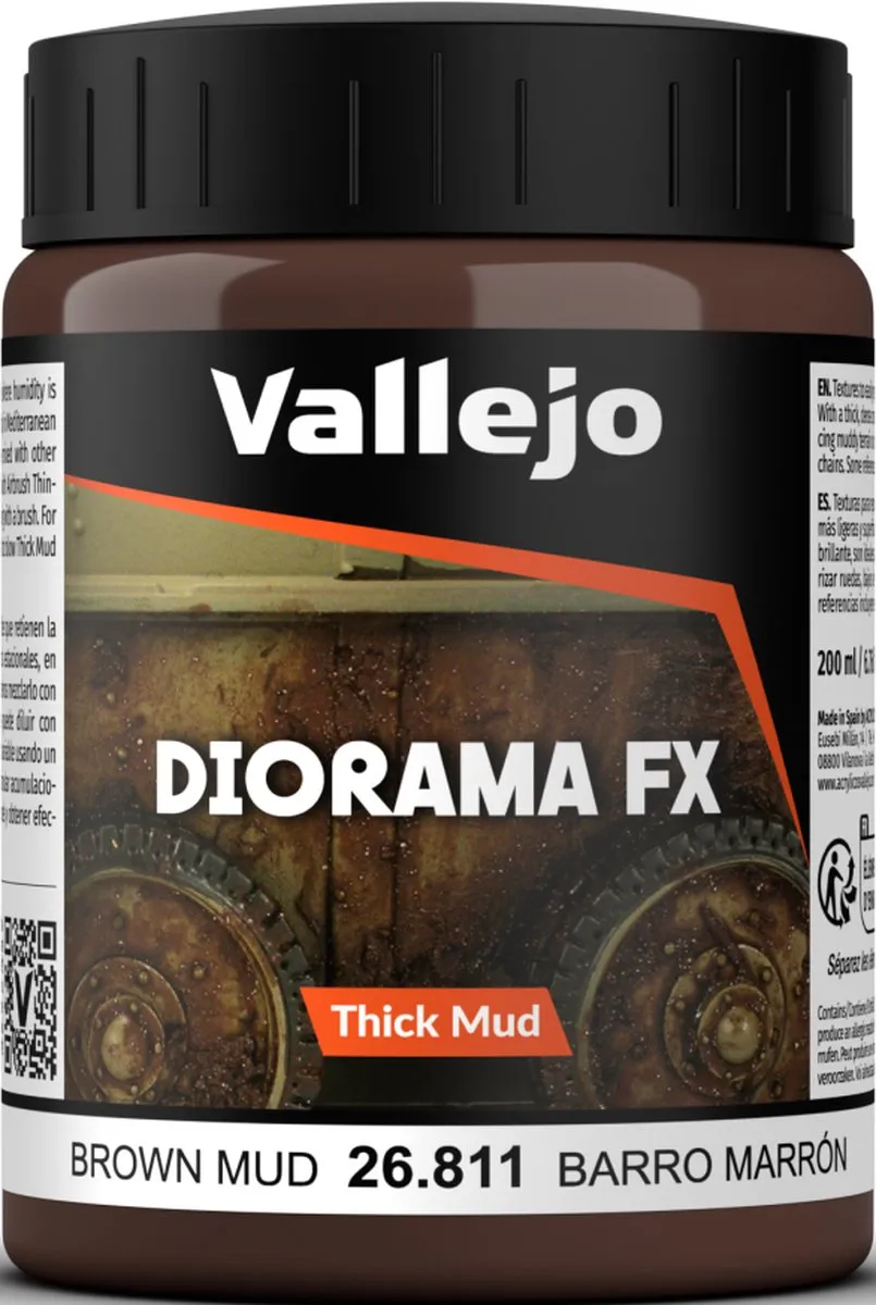 Vallejo Brown Mud Thick Mud Weathering Effects 200ml