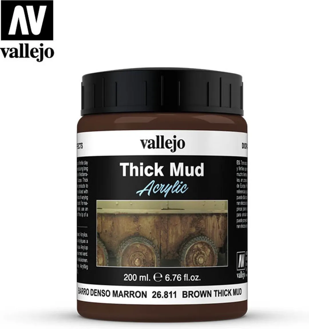 Vallejo Brown Mud Thick Mud Weathering Effects 200ml