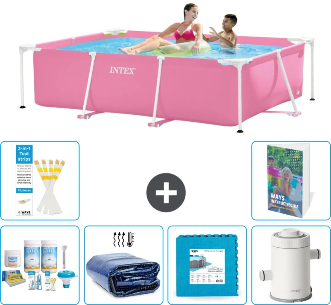 Intex Frame Zwembad 220x150x60cm Roze