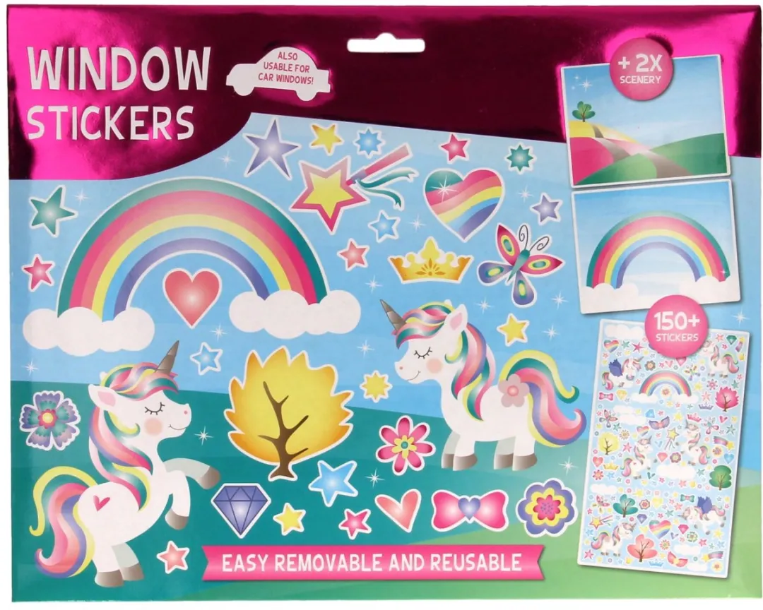 ThimbleToys Window Stickers - Multi Kleuren