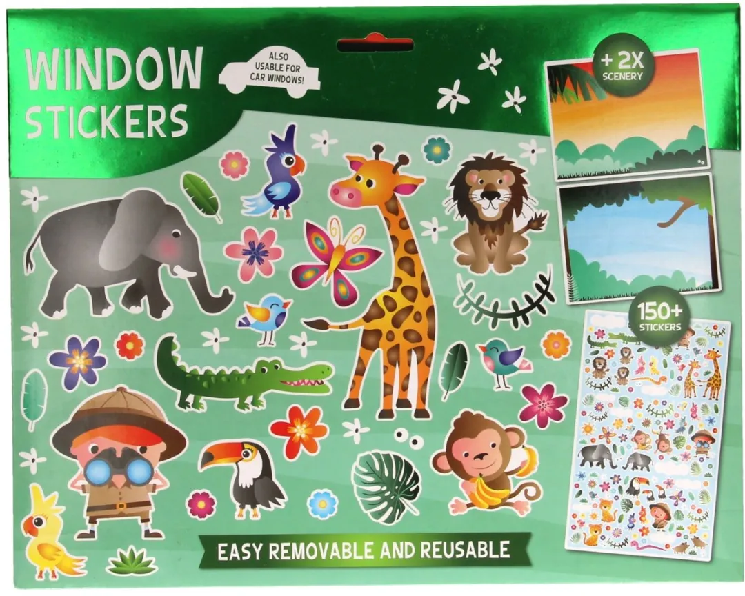 ThimbleToys Window Stickers - Multi Kleuren