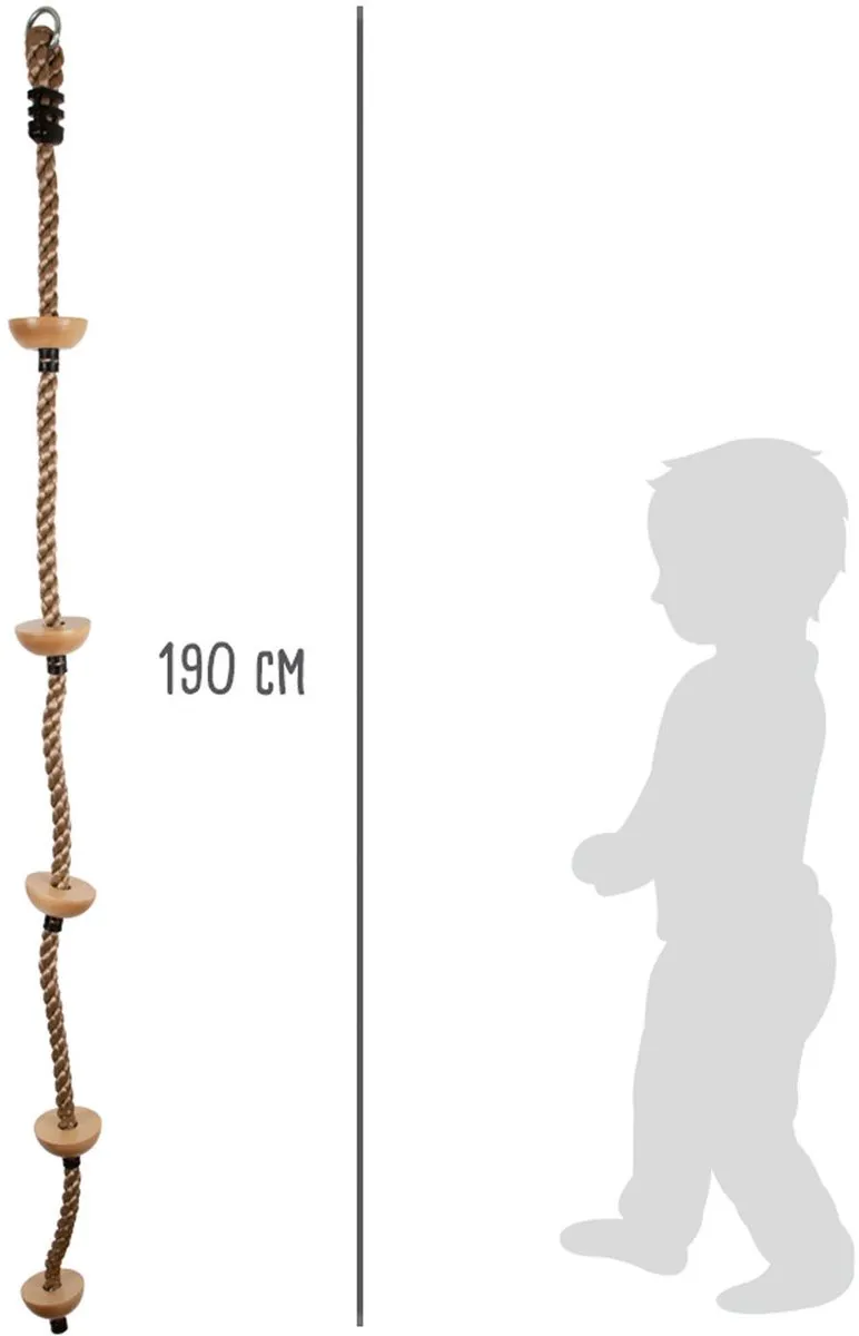 Small Foot Klimladder Houten Opstapjes 190cm - Rood