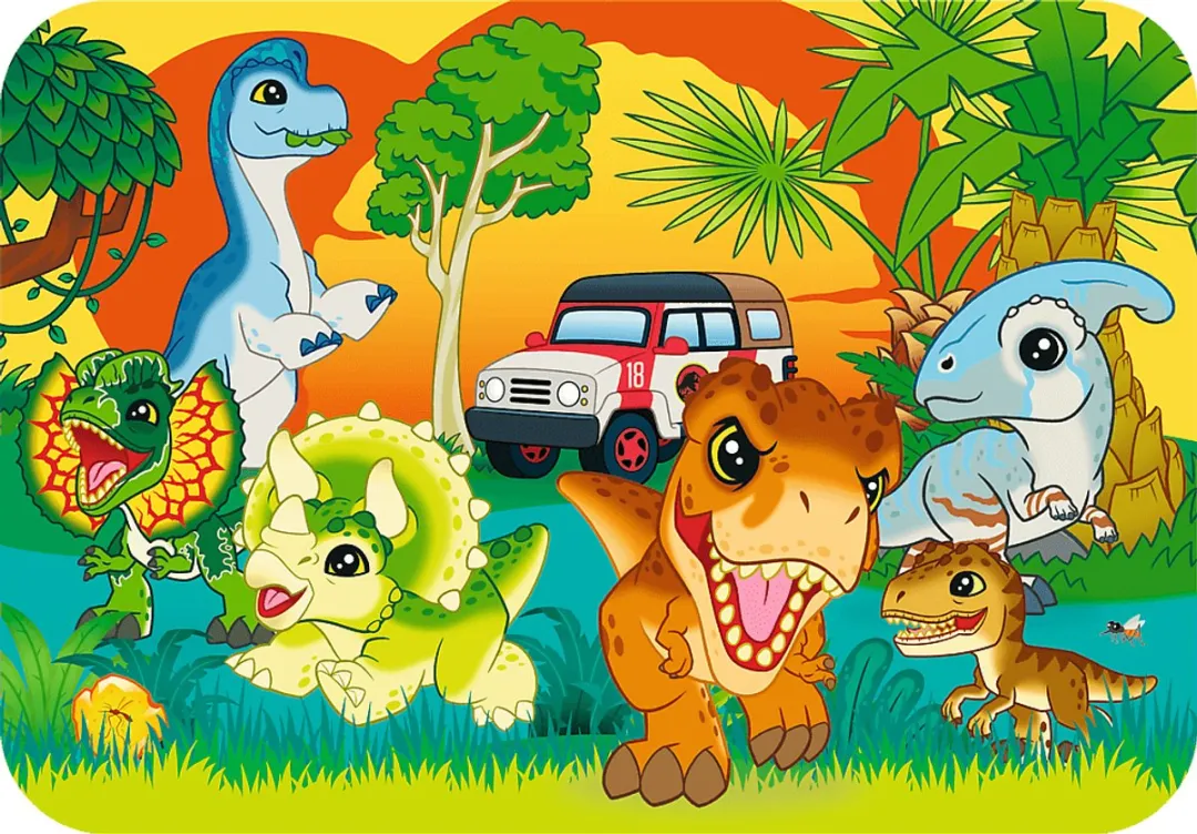 Trefl Jurassic World Houten Puzzel 7024 Stuks - FSC Mix Multicolor