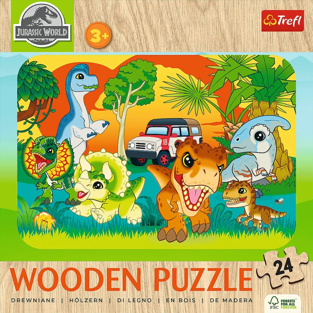 Trefl Jurassic World Houten Puzzel 7024 Stuks - FSC Mix Multicolor