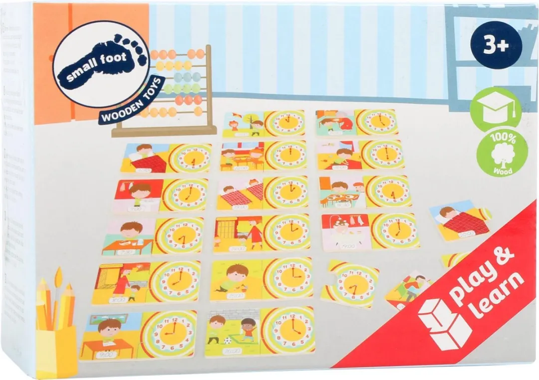 Small Foot Telling Time Learning Puzzle 2974