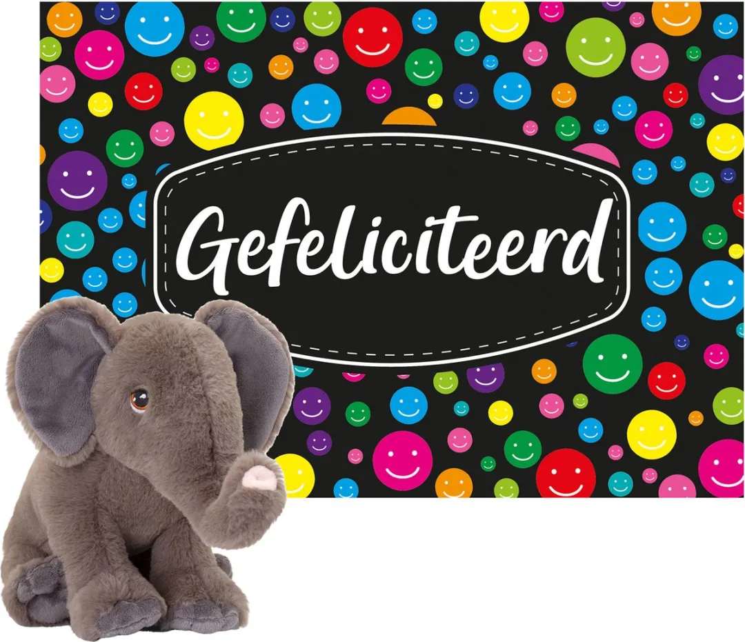 Keel Toys Cadeaubon Gefeliciteerd A5
