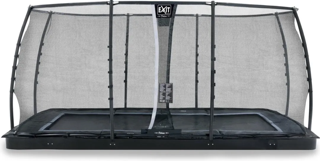 EXIT Dynamic Groundlevel Trampoline 458cm - Zwart