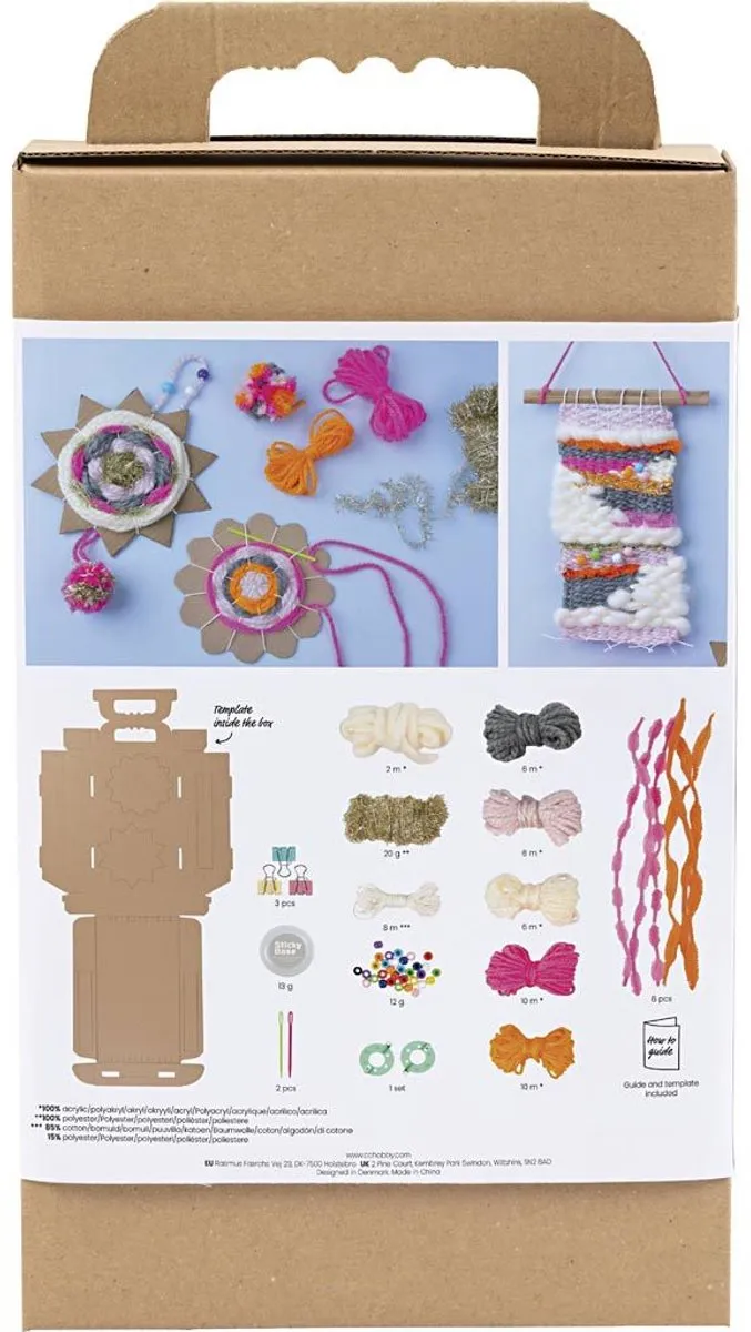 Creativ Company Weven Muurdecoraties Set - Multicolor