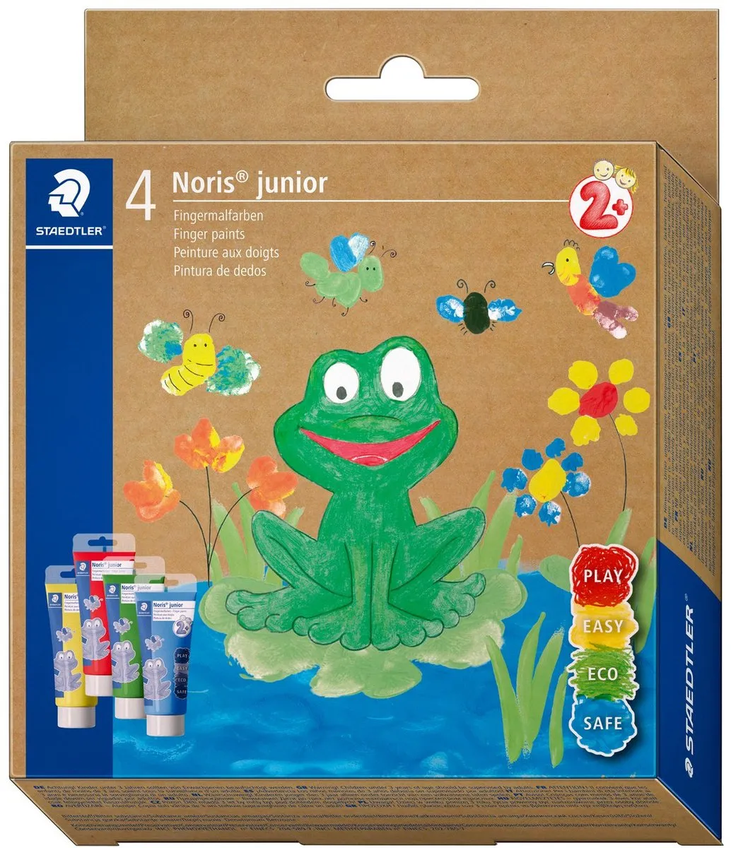 STAEDTLER Noris Vingerverf - 4 Kleuren 75ml