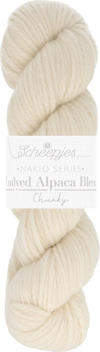 Scheepjes Nakid S. Undyed Alpaca Blend Chunky 5 Wit