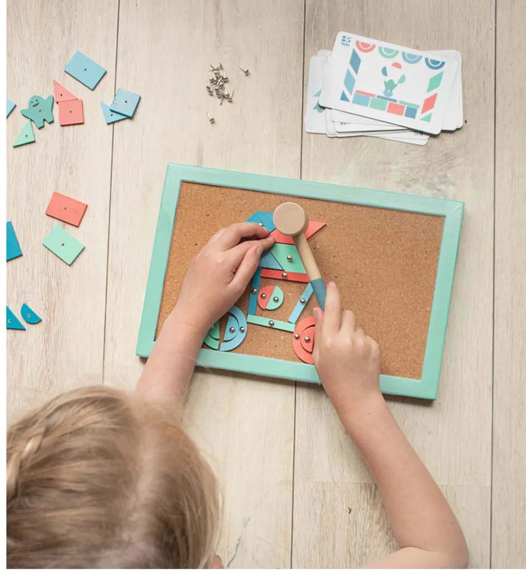BS Toys Hamertje Tik - 45 Onderdelen - FSC Hout - Multicolor