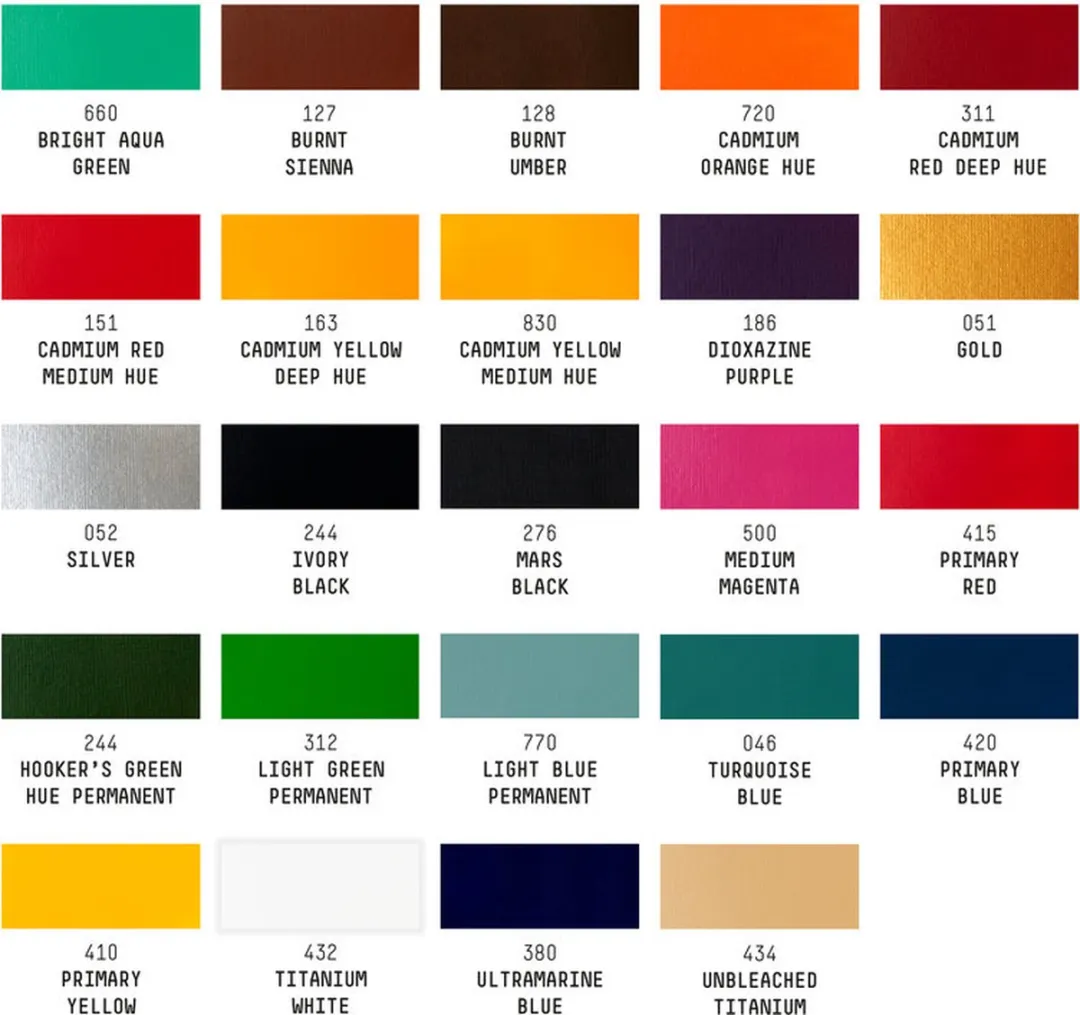 Liquitex 3699397 Basics Acrylverf Set – 24 x 22 ml Tubes | Lichtechte Acrylverf voor Kunstenaars | Middelmatige Viscositeit | Heldere Kleuren voor Schilderen, Canvas & Hobbyprojecten