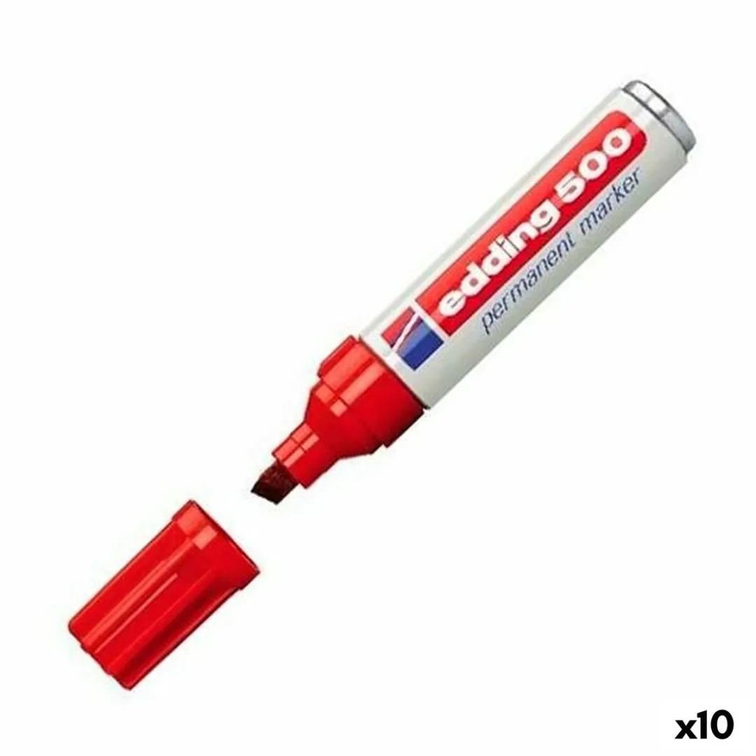 edding 500 Schuin Rood Viltstift