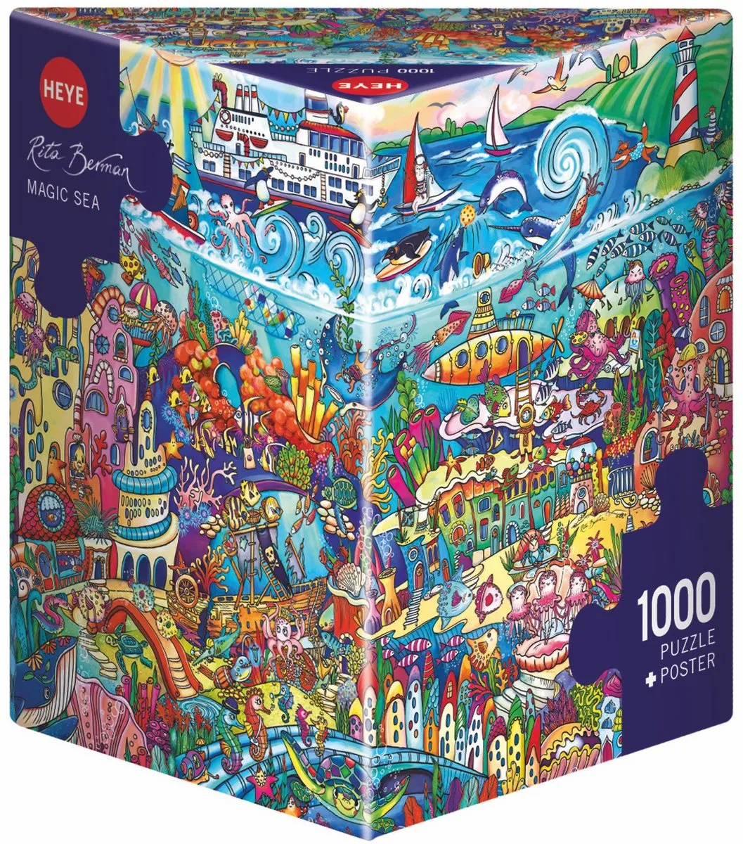 Heye Puzzel Magic Sea 1000 Delen - 3hoekig - Meerkleurig