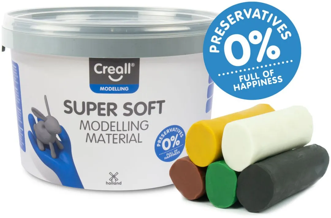 Creall Super Soft Boetseerklei Safari Set - 1750g - Multicolor
