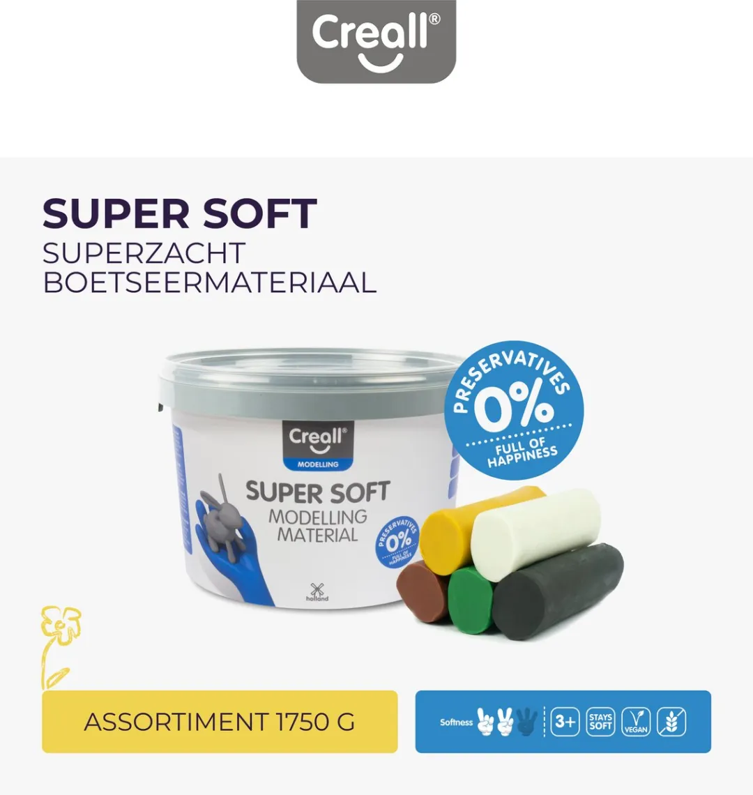 Creall Super Soft Boetseerklei Safari Set