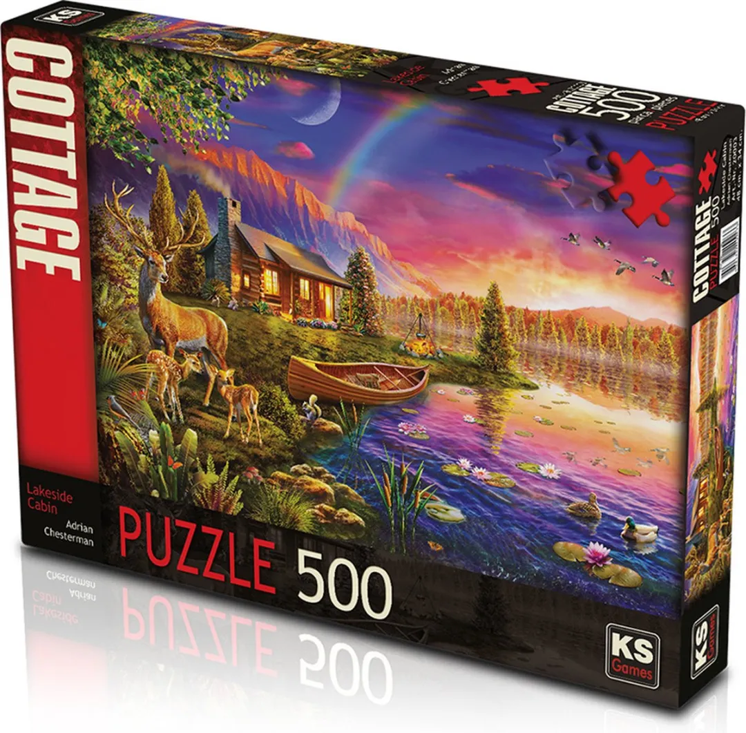 KS Games Lakeside Cabin Puzzel 500 Stukjes
