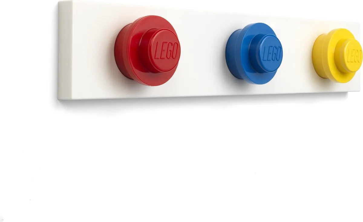 LEGO Iconic Wandhanger Kapstok - 3 Haken Multicolor