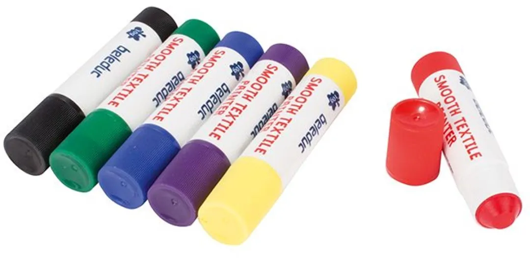 Beleduc Smooth Textile Painter Textielstiften - 12 Kleuren Multicolor