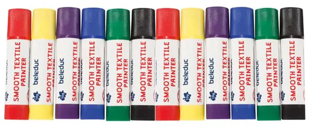 Beleduc Smooth Textile Painter Textielstiften - 12 Kleuren Multicolor