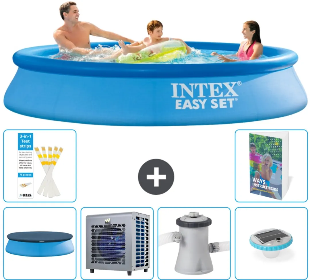 Intex Easy Set Zwembad 305x61cm - Blauw - 7-delig