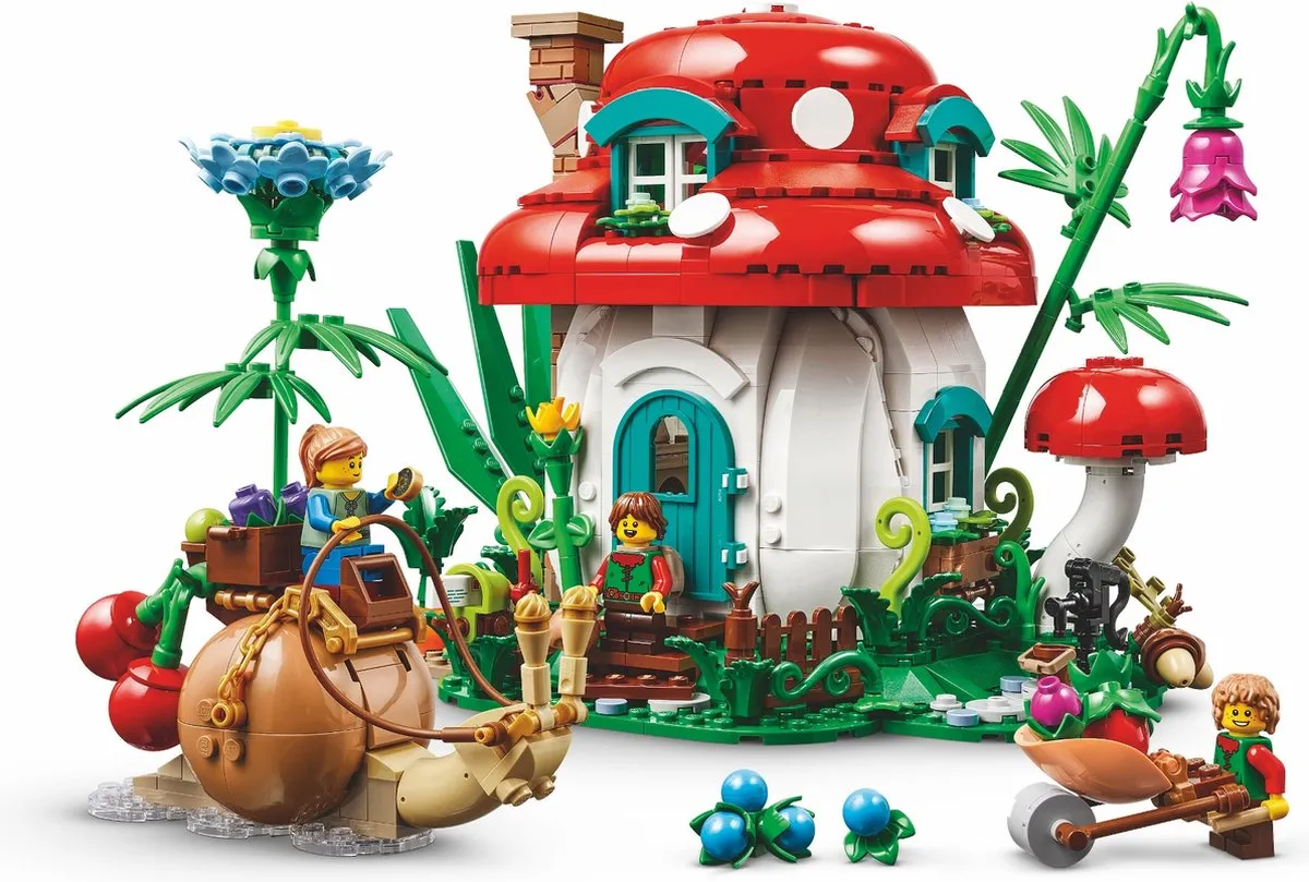 LEGO Mushroom House 910037 - 964 Stukken - 3 Minifiguren - afbeelding 6 van 6
