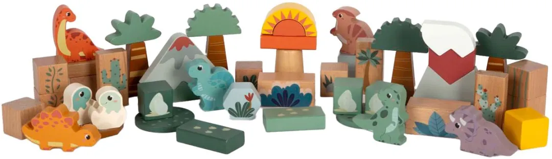 Small Foot Houten Bouwblokken Dino