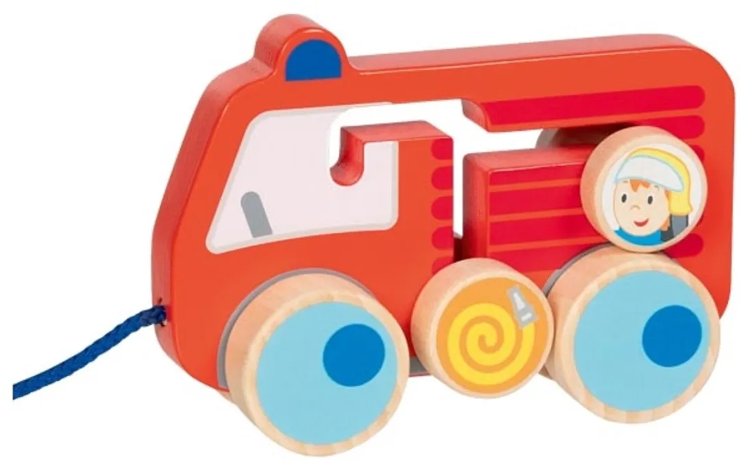 Goki Houten Brandweerfiguur 112 - Rood