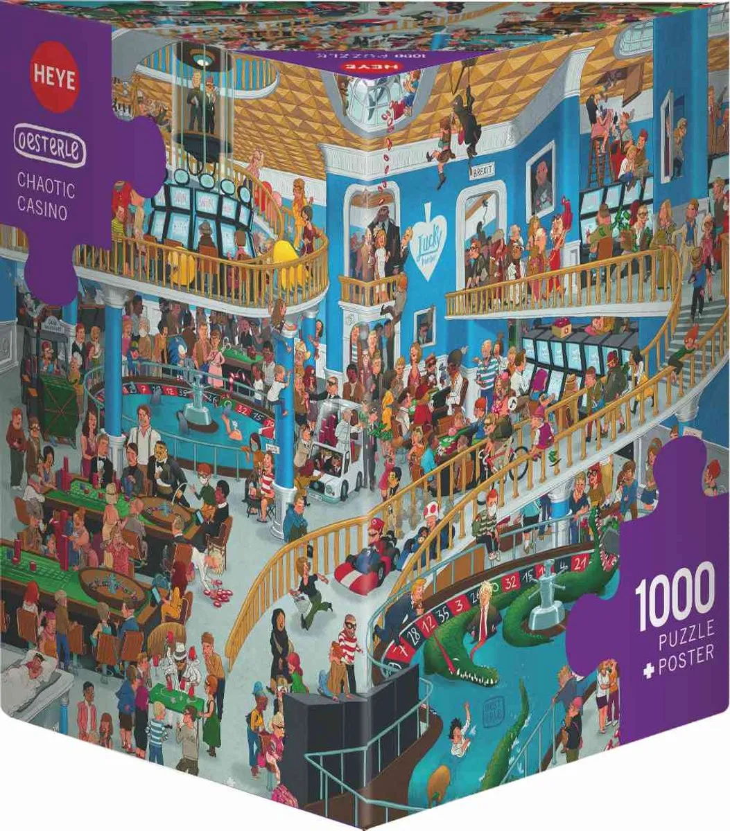 Heye Puzzel Chaotic Casino 1000 Stuks - Multicolor
