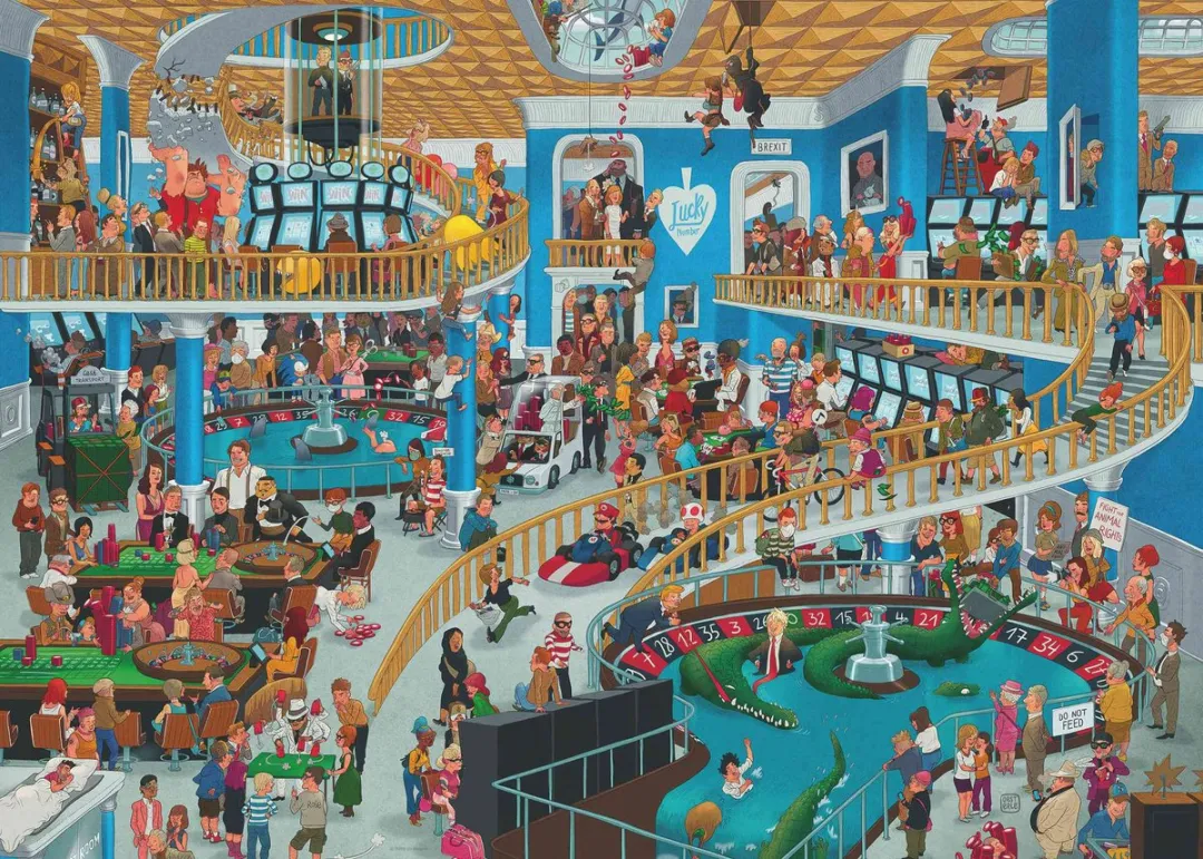 Heye Puzzel Chaotic Casino 1000 Stuks