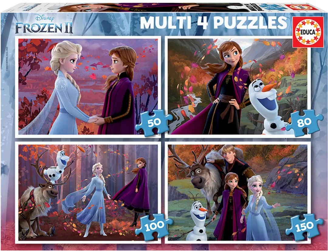 Educa Frozen 4-in-1 Multicolor - 6 Spelers