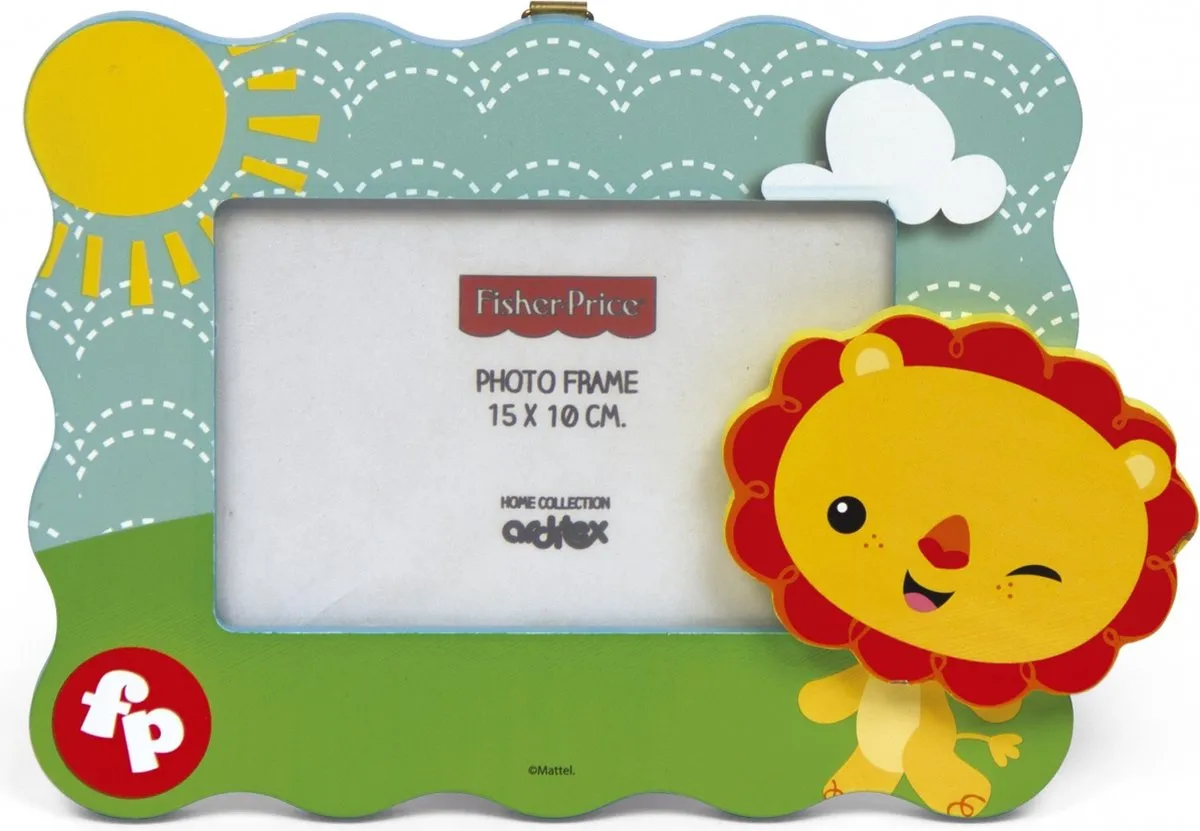 Fisher Price Houten Fotolijstje Leeuw 18x23cm