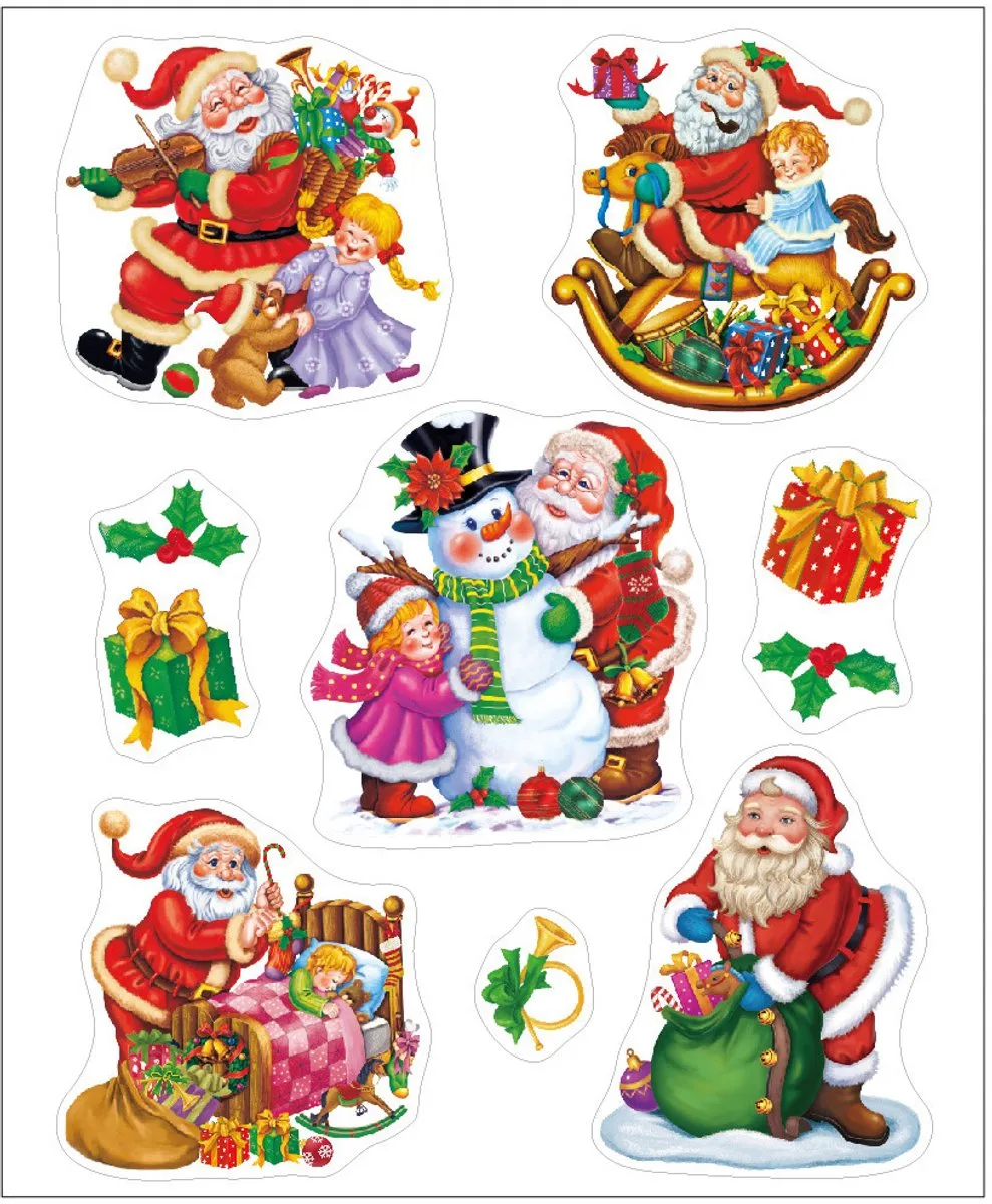 Anna's Collection Kerst Raamstickers Kerstman