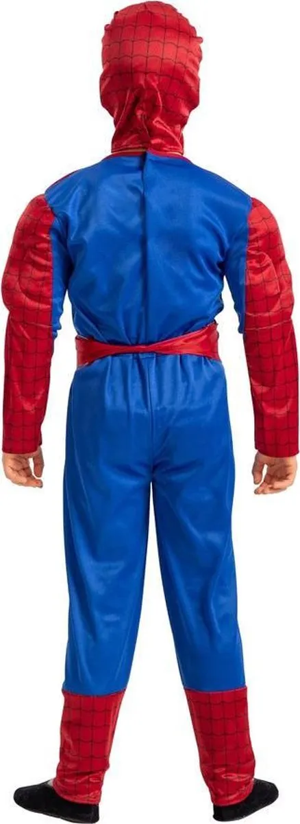 Carnival Toys Superheld Verkleedpak - Rood/Blauw - 6 jaar