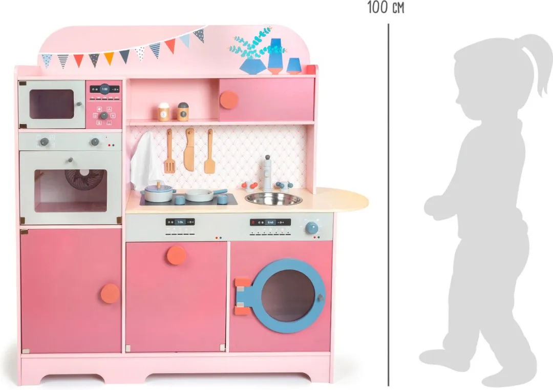 Small Foot Houten Speelkeuken Gourmet Roze - 12-delig - afbeelding 6 van 6