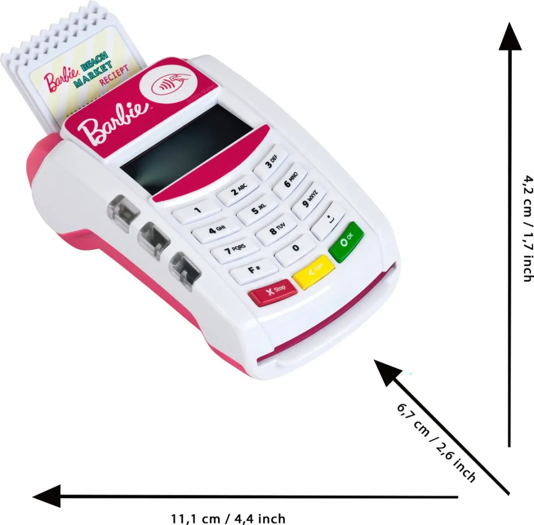 Klein Toys Barbie Betaalterminal - Multicolor - afbeelding 2 van 5