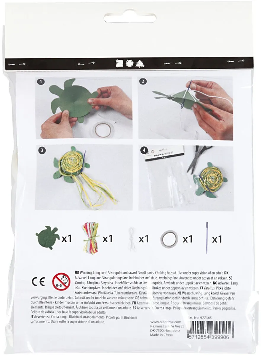Creativ Company Mini Creative Kit Schildpad - Multicolor