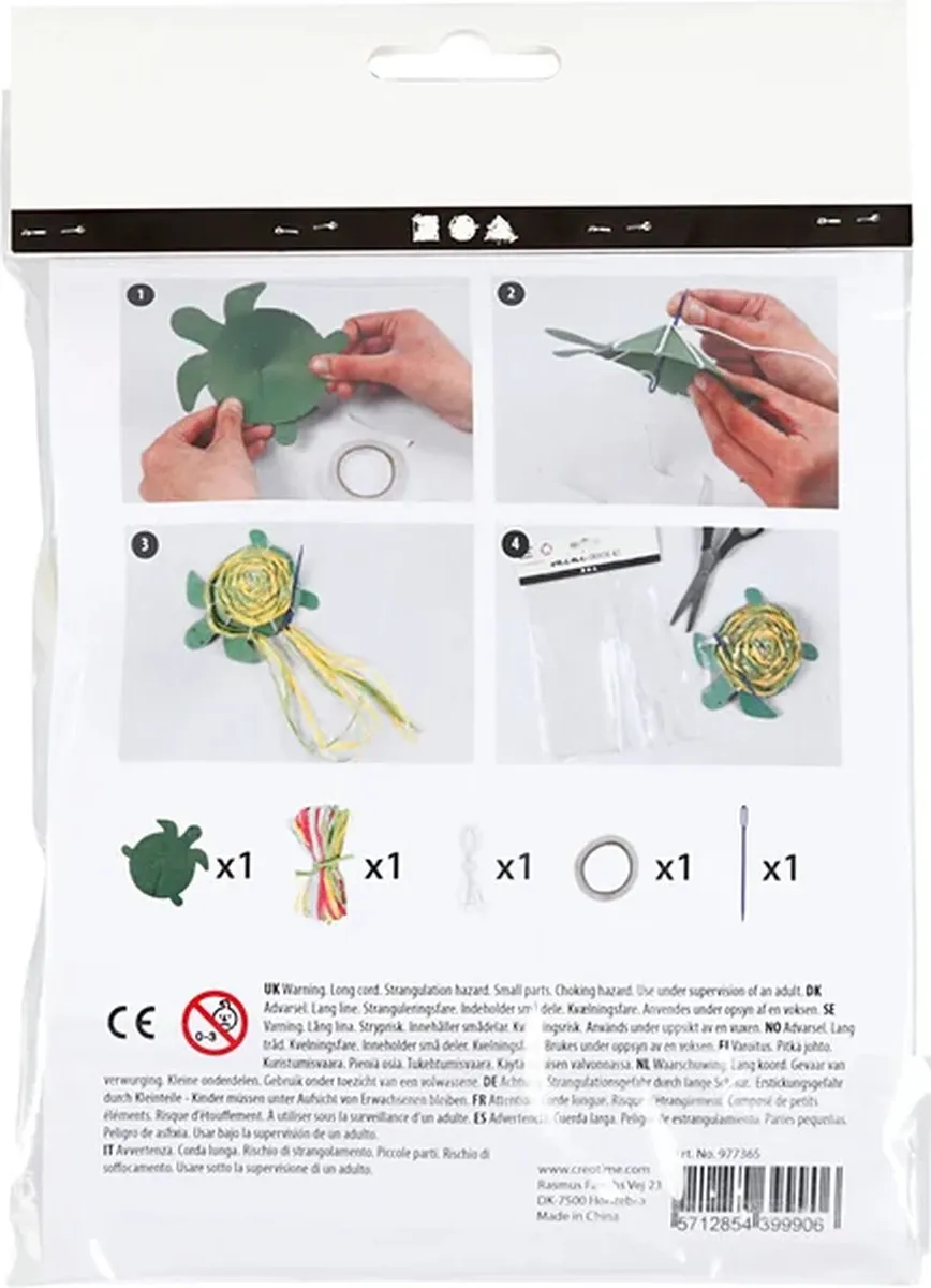 Creativ Company Mini Creative Kit Schildpad - Multicolor