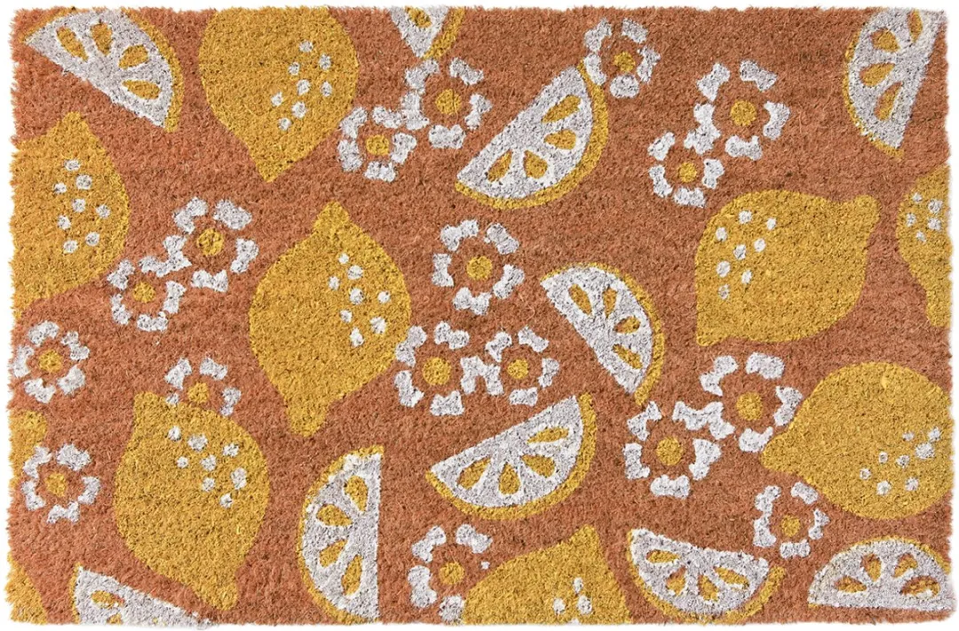Kaemingk Citroenen & Bloemen Deurmat 40x60cm