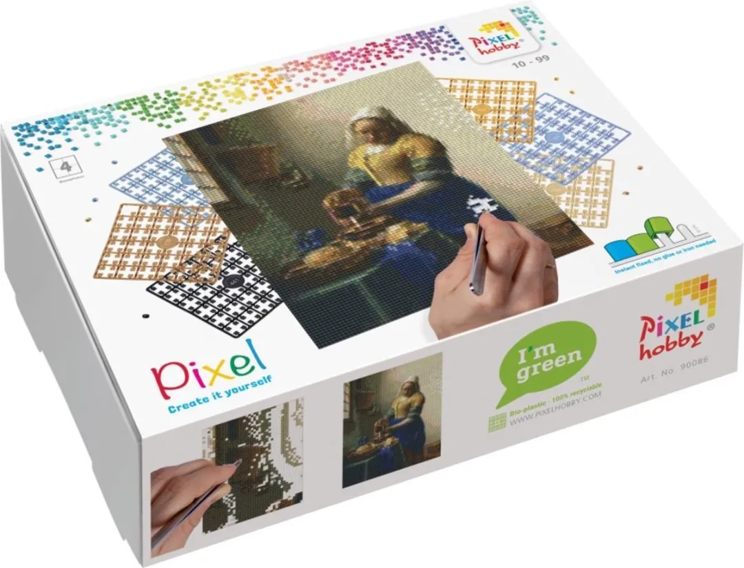 Pixelhobby Het Melkmeisje 90086 Geschenkverpakking - 3 Stuks - Multicolor