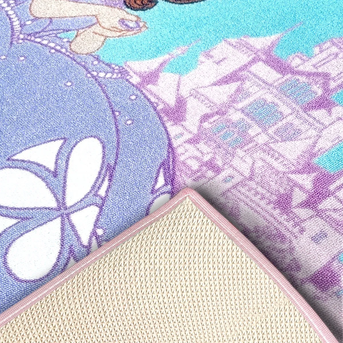 Disney Sofia Castle Vloerkleed 95x133cm - Roze