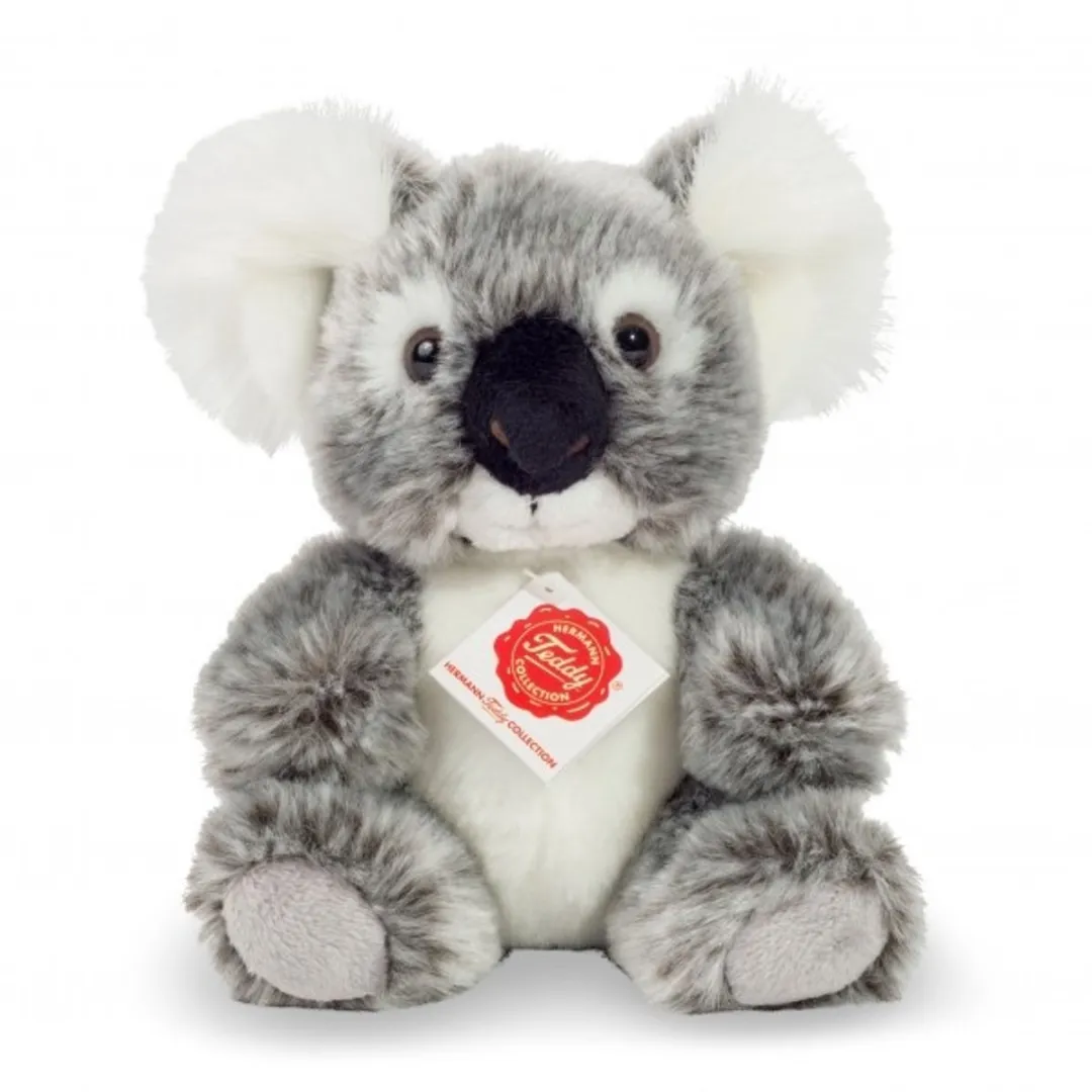 Hermann Teddy Knuffel Koala Buidelbeer 18cm - Grijs/Wit
