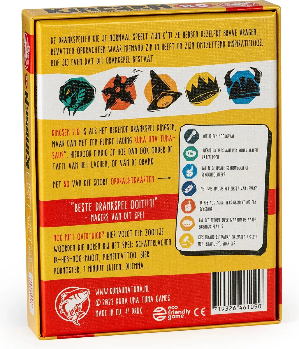Kuna Una Tuna Games Kingsen 2.0 Partygame - 100 Kaarten