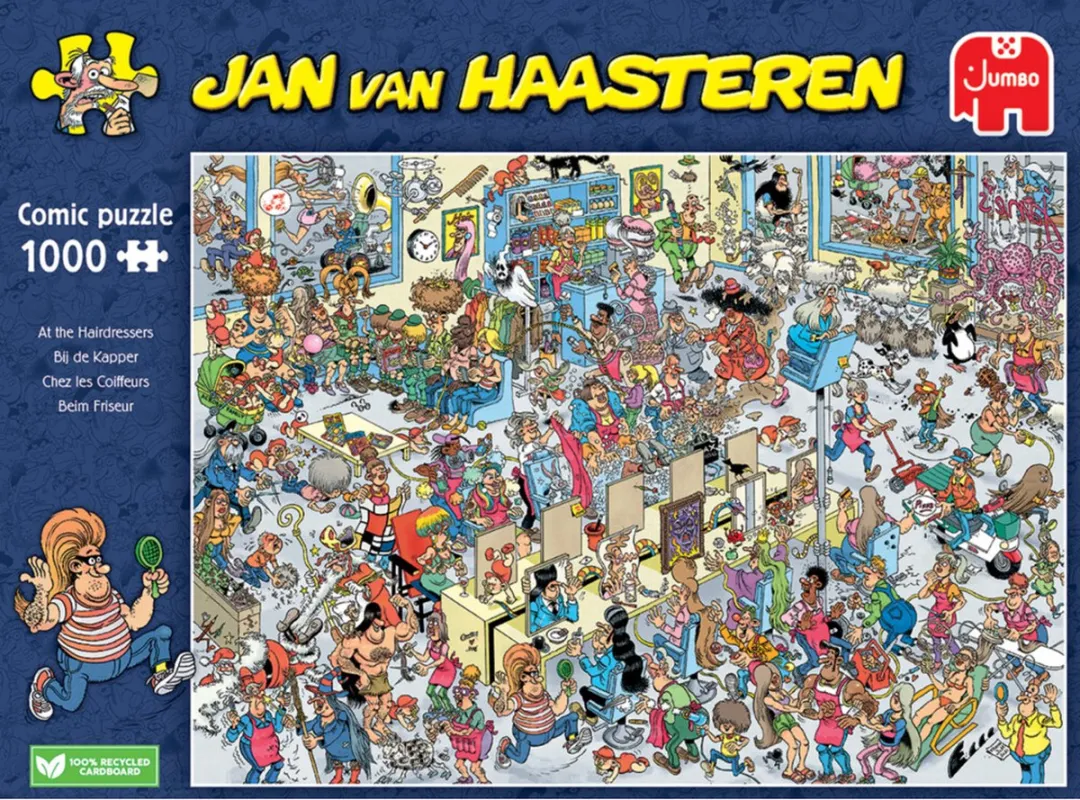 Jan van Haasteren Bij de Kapper Legpuzzel 1000 Stuks - Meerkleurig